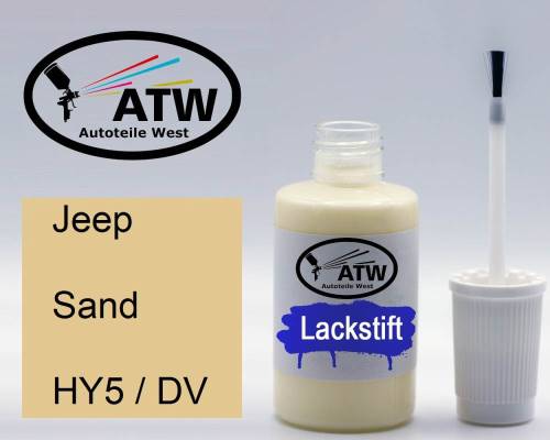 Jeep, Sand, HY5 / DV: 20ml Lackstift, von ATW Autoteile West.